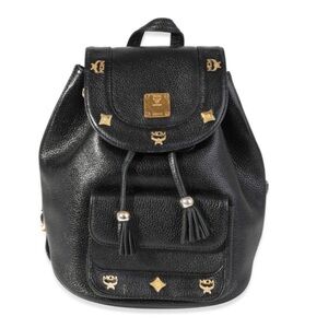 LOW START {VGUC} MCM Vintage leather backpack